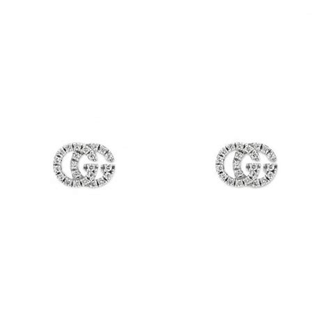 gucci gg diamond stud earrings|Gucci gold earrings sale.